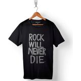 Kendim Seçtim Rock N Rock'n And Roll Will Never Die 1971 Baskılı Siyah Unisex T-Shirt