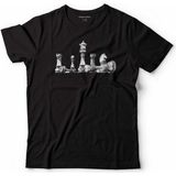 Kendim Seçtim Satranç Chess Kale Vezir At Santranç Çocuk Tişört Siyah - 7 - 8 Yaş - 031-Siyah