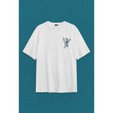 Kendim Seçtim Sırt Ön Baskılı Oversize Astronot Dans Uzay Cosmos Space Galaksi Gezegen Erkek T-Shirt