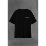 Kendim Seçtim Sırt Ön Baskılı Oversize Siyah Amon Amarth Skull Logo Kuru Kafa Erkek T-Shirt