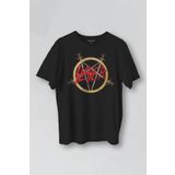 Kendim Seçtim Siyah T-shirt Slayer Metal Music Guitar Gitar Baskılı Unisex Tişört