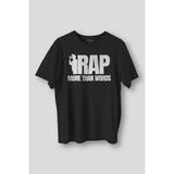 Kendim Seçtim Siyah Tişört Rap More Than Words Turkish Rap Hip Hop Eminem Tupac Baskılı Regular Fit T-Shirt - XL