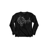 Kendim Seçtim Siyah Uzun Kollu Erkek T-shirt Opeth Logo Müzik Metal Music Baskılı Uzun Kol Tişört