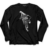 Kendim Seçtim Siyah Wizard Yüzüklerin Efendisi Lord Of The Rings Erkek Uzun Kol T-Shirt