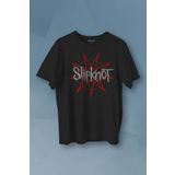 Kendim Seçtim Slipknot Red Yıldız Rock Metal Music Baskılı Tişört Unisex T-Shirt