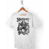 Kendim Seçtim Slipknot Rock Band Established 1995 Beyaz Erkek Tişört