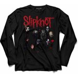 Kendim Seçtim Slipknot Slip Knot Metal Musıc Des Moınes Uzun Kollu Tişört - Siyah
