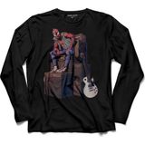 Kendim Seçtim Spider Man Punker Marvel Örümcek Adam Uzun Kollu Tişört - 2XL - Siyah