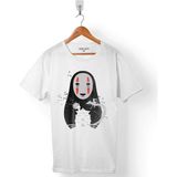 Kendim Seçtim Spirited Away No Face Miyazaki Beyaz Erkek Tişört