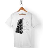 Kendim Seçtim Star Wars Dark Sıde Darth Vader Erkek Tişört - Beyaz - Renkli - XS