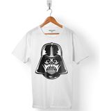 Kendim Seçtim Star Wars Dark Sıde Darth Vader Erkek Tişört - Beyaz - Renkli