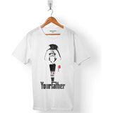 Kendim Seçtim Star Wars Godfather Your Father Beyaz Erkek Tişört