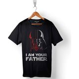 Kendim Seçtim Star Wars I Am Your Father Ben Senin Babanım Baskılı Tişört T-Shirt - Siyah