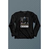 Kendim Seçtim Stranger Things Sezon 4 Baskılı Running Up That Hill Siyah Unisex T-Shirt