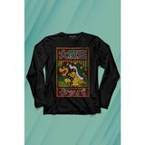 Kendim Seçtim Super Mario Bowser Japanese Poster Uzun Kollu Tişört Baskılı T-Shirt - 001-Siyah - 2XL