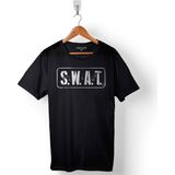 Kendim Seçtim Swat S.w.a.t. Polis Özel Kuvvetler Bordo Bereli Baskılı Tişört T-Shirt - 2XL - Siyah