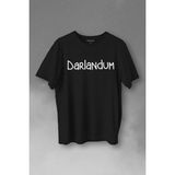 Kendim Seçtim T01S3842 Darlandum Darlandım Dar Lan Dum Karadeniz Trabzon Baskılı Siyah Unisex T-shirt