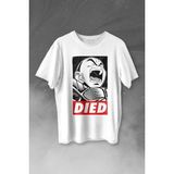 Kendim Seçtim T01S3851 Dragon Ball Krillin Anime Dizi Urban Baskılı Beyaz Unisex T-shirt
