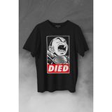 Kendim Seçtim T01S3851 Dragon Ball Krillin Anime Dizi Urban Baskılı Siyah Unisex T-shirt