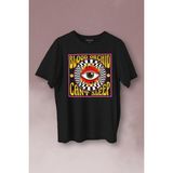 Kendim Seçtim T01S4005 Can't Sleep Urban Street Sokak Wear Baskılı Siyah Unisex T-shirt