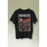 Kendim Seçtim T01S4021 Choose Somthing Fun Araba Kuru Kafa Baskılı Siyay Unisex T-shirt