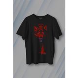 Kendim Seçtim T01S4147 Bozkurt Kurt Kafası Wolf Bordo Mavi Trabzon Baskılı Siyah Unisex T-shirt