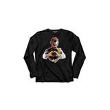 Kendim Seçtim T04S1956 Batman Kara Şovalye Joker My Heart Betmen Uzun Kollu Siyah Erkek T-shirt