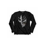 Kendim Seçtim T04S1993 Bleach Hollow Ichıgo Mask Uzun Kollu Siyah Erkek T-shirt