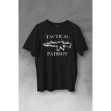 Kendim Seçtim Tactical Patriot Military Tüfek Silüeti Baskılı Tişört T-Shirt - XL - Siyah