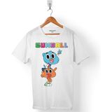Kendim Seçtim The Amazing World Of Gumball Beyaz Erkek Tişört
