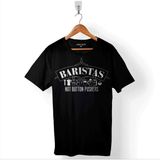 Kendim Seçtim The Barista Coffee Kahve Espresso Maker Syphon Baskılı Tişört T-Shirt - 2XL - Siyah