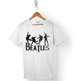 Kendim Seçtim The Beatles Logo Abbey Road 1969 Beyaz Erkek Tişört