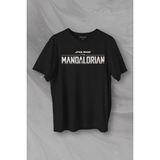 Kendim Seçtim The Mandalorian Bebek Yoda Cep Tasarımı Star Wars Baskılı Tişört T-Shirt - Siyah