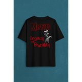 Kendim Seçtim The Misfits Legacy Of Brutality Punk Rock Sırt Ön Baskılı Oversize Tişört Unisex T-Shirt10 - XL - Siyah