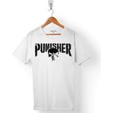 Kendim Seçtim The Punisher Cezalandırıcı 4 Beyaz Erkek Tişört