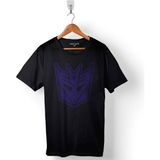 Kendim Seçtim Transformers Logo Decepticon Baskılı Siyah Unisex T-Shirt