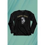 Kendim Seçtim Wolf Padoc Kurt Exclusive Gothic Dark Uzun Kollu Tişört Baskılı T-Shirt - 001-Siyah - XS