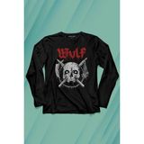 Kendim Seçtim Wulf Metal Rock Band Skull Kuru Kafa Urban Gothic Uzun Kollu Tişört Baskılı T-Shirt - 001-Siyah