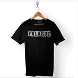 Kendim Seçtim Yalağuz Yalnız Adam Trabzon Rize Karadeniz Baskılı Siyah Unisex T-Shirt