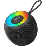 Kendimizden Okop Bluetooth Hoparlör Rgb Işıklı Taşınabilir Mini Ses Bombası Radyo Özellikli KP-555 - Siyah