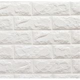 Kendinden Yapışkanlı 70X77 Cm Sünger Beyaz Duvar Kağıdı Paneli