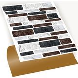 Kendinden Yapışkanlı Asorti Mermer Desenli Pvc Karo 30X30 cm (33 Adet) 3 M²