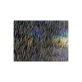 Kendinden Yapışkanlı Çizgili Hologram Kumaş/Kutu Kılıf Cüzdan Anahtarlık Kaplama / 21x30 cm Siyah 21 x 30