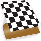 Kendinden Yapışkanlı Dama Desenli Pvc Karo 30X30 cm (33 Adet) 3m2