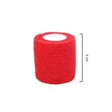 Kendinden Yapiskanli Elastik Coban Bandaj Kirmizi Renkli 5 Cm Yapisan Koban
