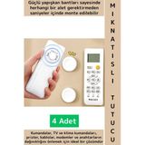 Kendinden Yapışkanlı Ev Ofis Kumanda Telefon Model Küçük Eşya Çok Amaçlı Mıknatıslı Tutucu 4 Adet