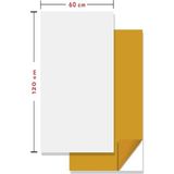Kendinden Yapışkanlı Fayans Kaplama Pvc Karo Düz Beyaz Desen 60X120 cm (0,72 M2 (1 Adet)) - 60 x 120 cm - Çok Renkli