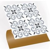 Kendinden Yapışkanlı Geometrik 034 Desenli Pvc Karo 30X30 cm (33 Adet) 3m2