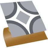 Kendinden Yapışkanlı Geometrik 08 Desenli Pvc Karo 30X30 cm (33 Adet) 3m2
