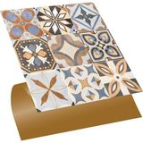 Kendinden Yapışkanlı Karma Afrika Desenli Pvc Karo 30X30 cm (33 Adet) 3m2